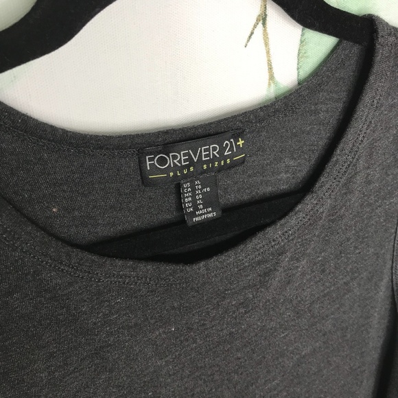 Forever 21 Dark Gray Ruffle Detail Sleeveless Top XL - Picture 3 of 8